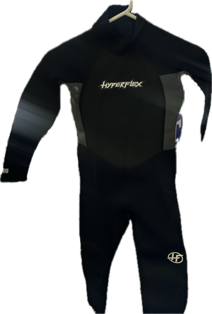 Vist Large View of Product Image Which is Used Hyperflex Junior Full Wetsuit Black JR 12