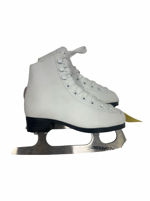 Vist Large View of Product Image Which is Used WinnWell FS Girls Figure Skate White Youth 10.0