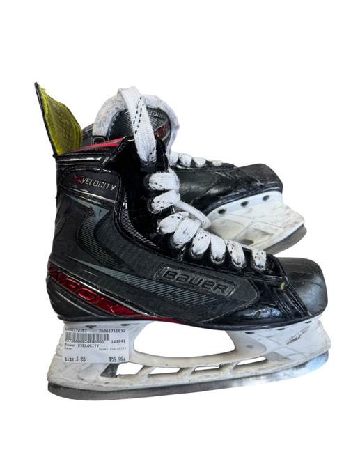 Vist Large View of Product Image Which is Used Bauer XVELOCITY Junior Hockey Skate Junior 03