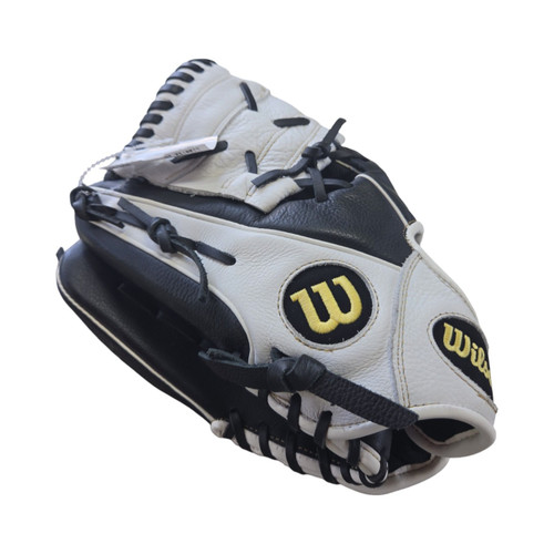 Vist Large View of Product Image Which is Used Wilson A500 GLOVE 12IN BB/SB Glove LH Throw Black 12"