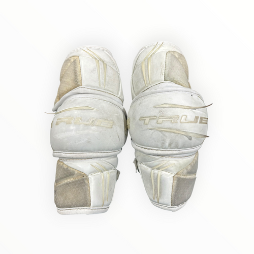 Vist Large View of Product Image Which is Used True ZERO LYTE Lacrosse Arm Pads/Guards White MD