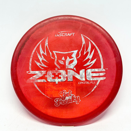 Vist Large View of Product Image Which is Used Discraft CRYSTAL FLEX ZONE Disc Golf Putter Red 176g