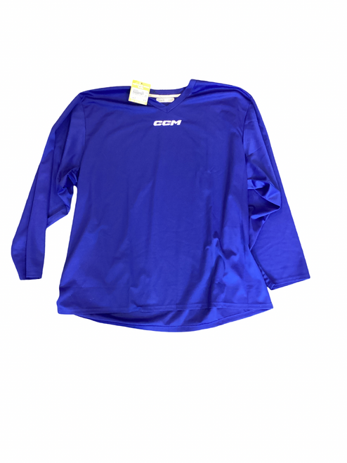 Vist Large View of Product Image Which is CCM Hockey Practice Jersey Royal Blue 2X