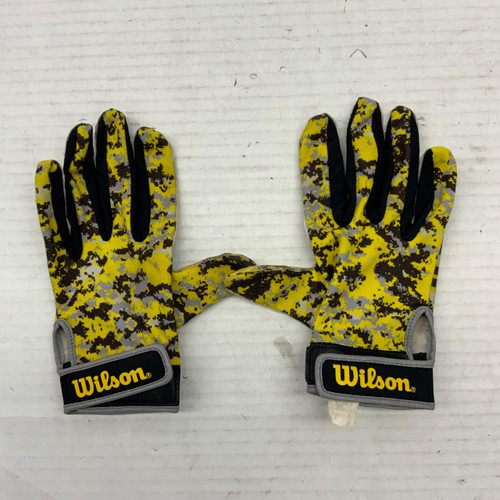 Vist Large View of Product Image Which is Used Wilson FB Gloves Yellow SM