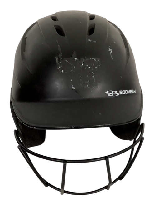 Vist Large View of Product Image Which is Used BoomBah BATTING HELMET With MASK  Black