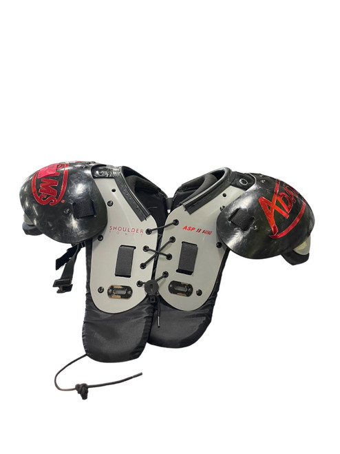 Vist Large View of Product Image Which is Used Adams ASP II FB Shoulder Pads Grey SM