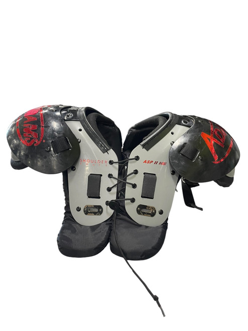 Vist Large View of Product Image Which is Used Adams ASP II FB Shoulder Pads Grey SM