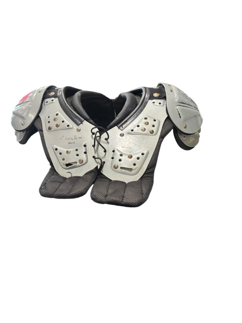 Vist Large View of Product Image Which is Used Schutt Y FLEX FB Shoulder Pads Grey MD