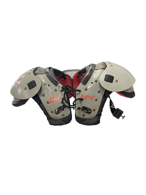 Vist Large View of Product Image Which is Used Riddell X FORCE FB Shoulder Pads Black XS