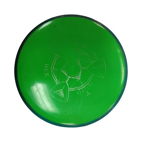 Vist Large View of Product Image Which is Used Axiom NEUTRON HEX Disc Golf Mid Range Green 178g
