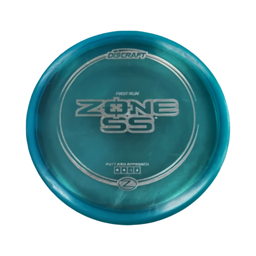 Vist Large View of Product Image Which is Used Discraft ZONE SS FIRST RUN Disc Golf Putter Royal Blue 178g