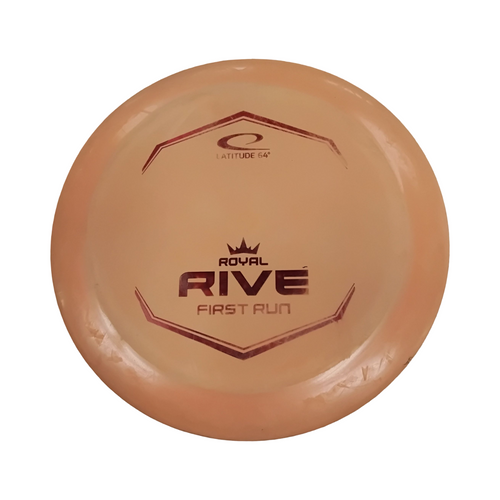 Vist Large View of Product Image Which is Used Latitude 64 ROYAL RIVE FIRST RUN Disc Golf Driver Orange 175g