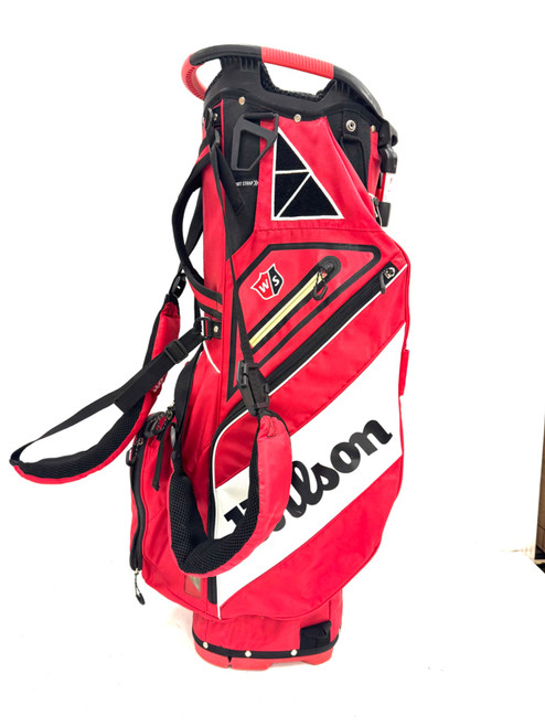 Vist Large View of Product Image Which is Used Wilson EXO CARRY TOUR BAG Mens Stand Bag Red