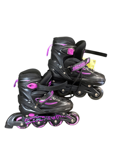 Vist Large View of Product Image Which is Used OBENSKY 35-38 INLINE SKATES PURPLE Junior Rec Fitness Skates Purple Adjustable