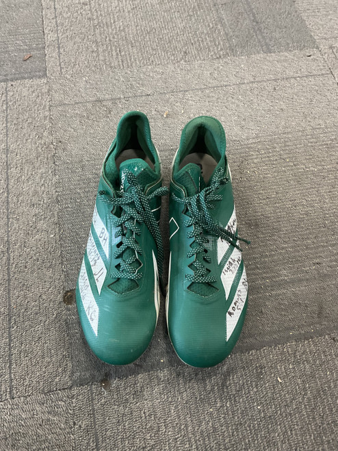Vist Large View of Product Image Which is Used Adidas ADIZERO Adult FB Cleats Green Senior 11.5