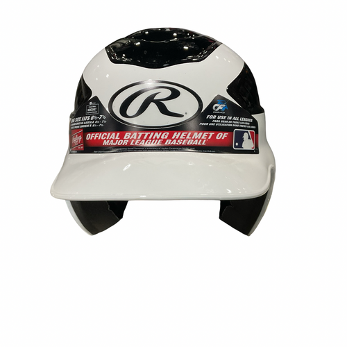 Vist Large View of Product Image Which is Used Rawlings 6.5-7.5 HELMET Batting Helmet No Mask White One Size