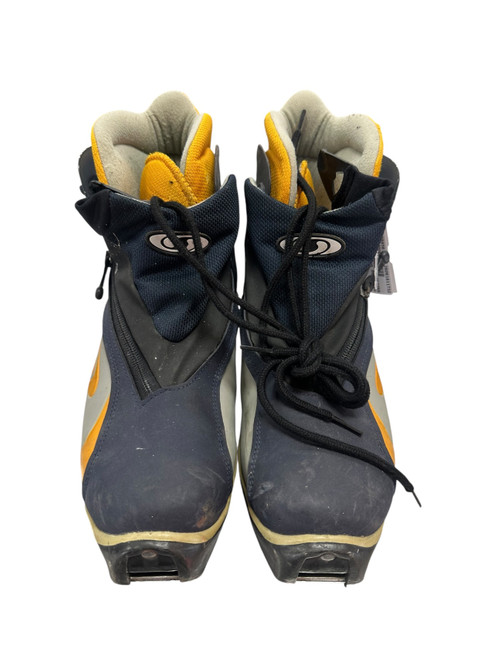 Vist Large View of Product Image Which is Used Salomon Mens SNS XC Ski Boots Navy Blue M 09.5 / W 09.5-10