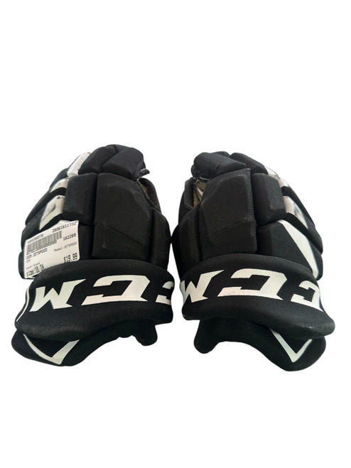 Vist Large View of Product Image Which is Used CCM JETSPEED Youth Gloves Black 10"