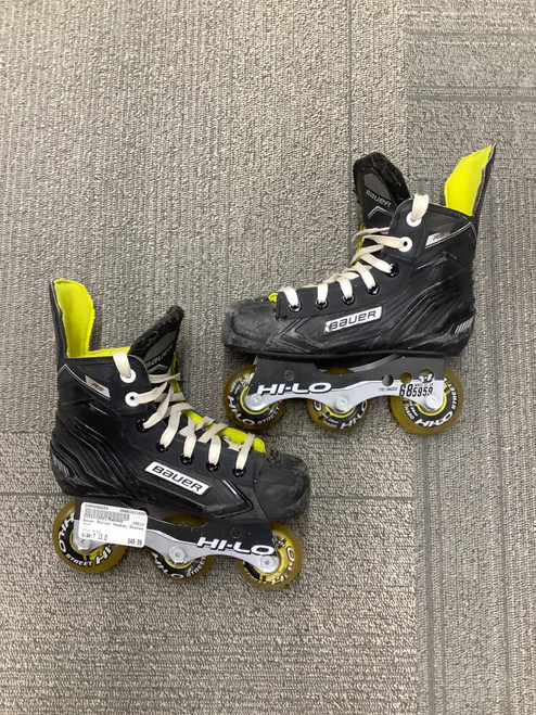 Vist Large View of Product Image Which is Used Bauer Roller Hockey Skates Black Youth 13.0