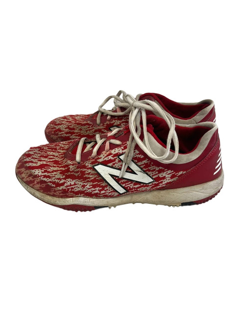 Vist Large View of Product Image Which is Used New Balance 4040 Mens 9 Turf Shoes Red  