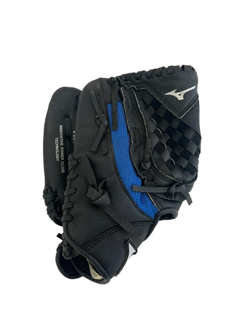 Vist Large View of Product Image Which is Used Mizuno Prospect 10.5" LH Throw Black And Royal Blue Baseball Glove