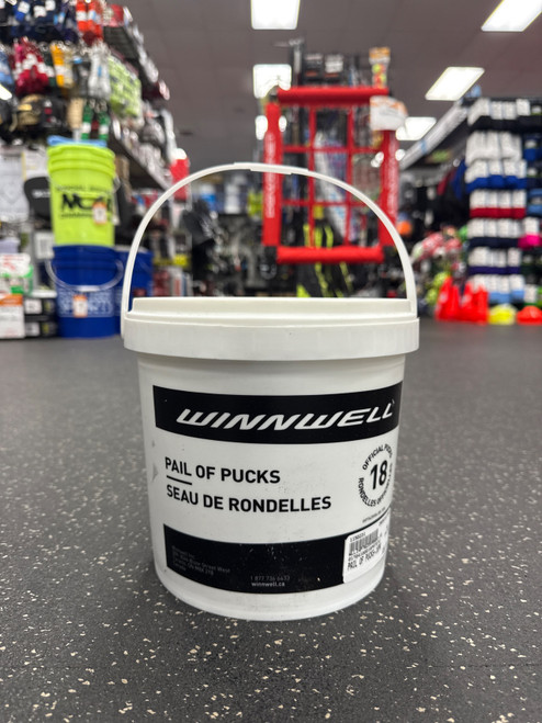Vist Large View of Product Image Which is New PAIL OF PUCKS-18PK
