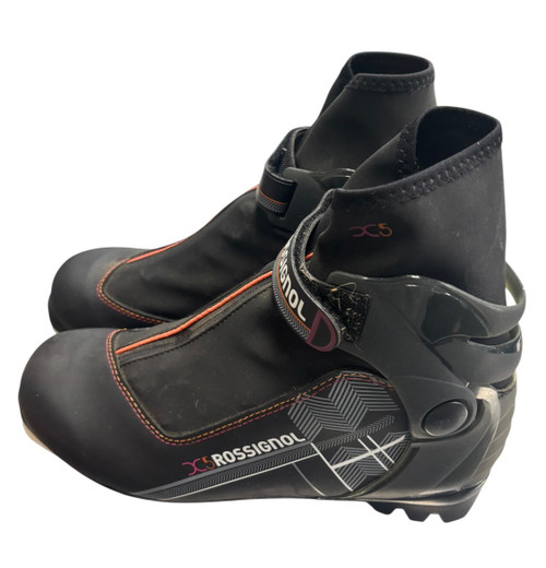 Vist Large View of Product Image Which is Used Rossignol Mens NNN XC Ski Boots Black M 07-07.5 / W 08-08.5