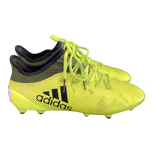 Vist Large View of Product Image Which is Used Adidas 17.1 Soccer Cleats Optic Yellow Senior 10.5