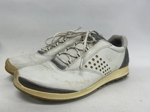 Vist Large View of Product Image Which is Used Ecco Jr Golf Shoes White Junior 05.5