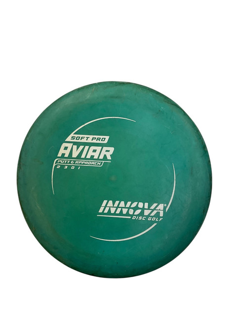 Vist Large View of Product Image Which is Used Innova SOFT PRO AVIAR Disc Golf Putter Green 175g