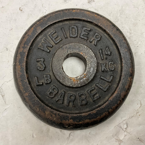 Vist Large View of Product Image Which is Used Weider Standard Plate Black 3 lb