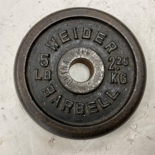 Vist Large View of Product Image Which is Used Weider Standard Plate Black 5 lb