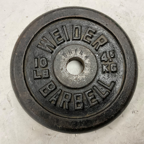 Vist Large View of Product Image Which is Used Weider Standard Plate Black 10 lb