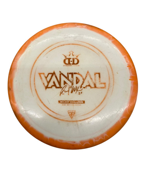 Vist Large View of Product Image Which is Used Dynamic Discs VANDAL RICKY WYSOCKI TRIL. CHAL. Disc Golf Driver Orange