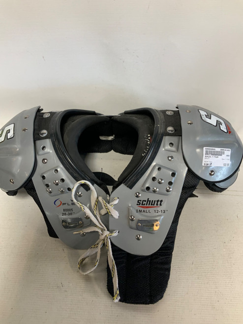 Vist Large View of Product Image Which is Used Schutt Y FLEX FB Shoulder Pads Grey SM
