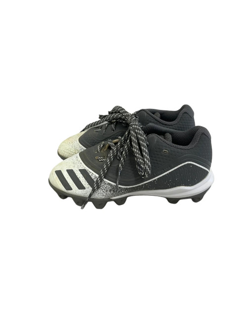 Vist Large View of Product Image Which is Used Adidas Icon Youth 13 BB/SB Cleats Grey And White 