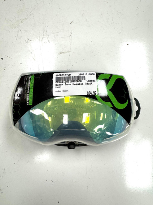 Vist Large View of Product Image Which is Used Demon Snow Goggles Adult Black