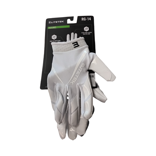 Vist Large View of Product Image Which is Used ELITETEK RG-14 FB Gloves White MD