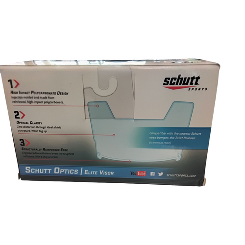 Vist Large View of Product Image Which is NEW Schutt ELITE VISOR FB Visor  One Size