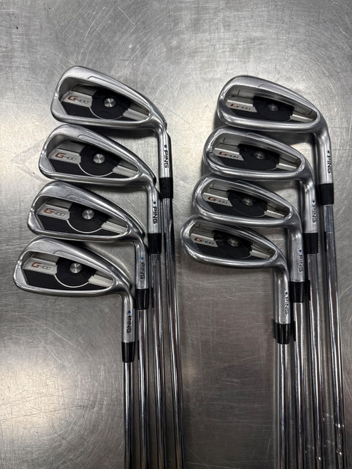 Vist Large View of Product Image Which is Used Ping G400 BLUE DOT 8PC Mens Iron Set RH 5I-SW
