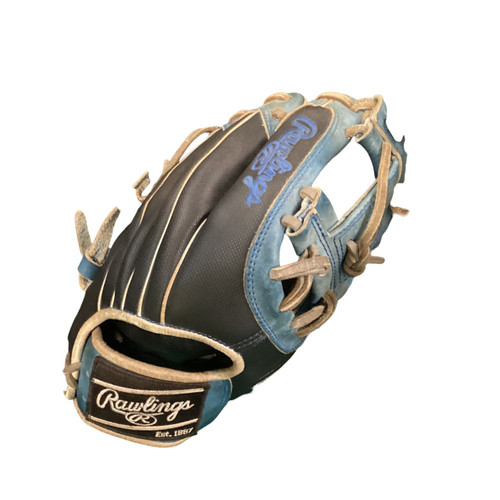 Vist Large View of Product Image Which is Used Rawlings 11.5 INCH BB/SB Glove RH Throw Royal Blue 11 1/2"
