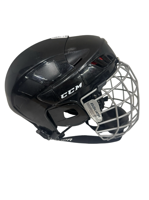 Vist Large View of Product Image Which is Used CCM 04 Helmet Cage Combo Black SM