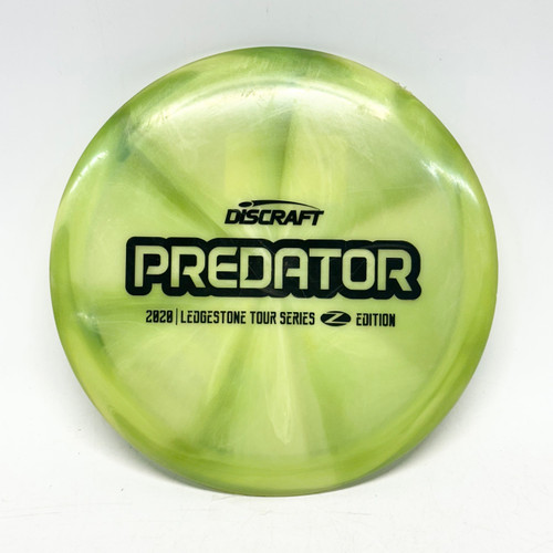 Vist Large View of Product Image Which is Used Discraft PREDATOR LEDGESTONE Z LINE Disc Golf Mid Range Kelly green 172g