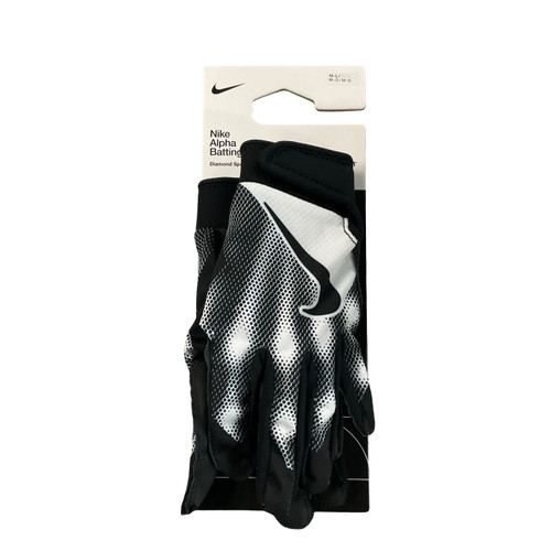 Vist Large View of Product Image Which is New Nike ALPHA BG TBALL M/L BLK/BLK