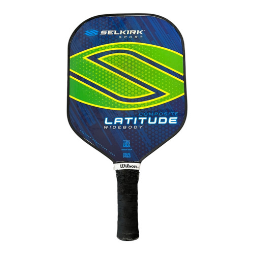 Vist Large View of Product Image Which is Used Selkirk LATITUDE WIDEBODY Pickleball Racquet Navy Blue