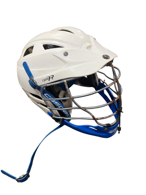 Vist Large View of Product Image Which is Used Cascade CPXR Lacrosse Helmet White One Size