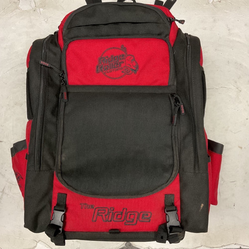 Vist Large View of Product Image Which is Used RIDGE ROLLER THE RIDGE Disc Golf Backpack Red