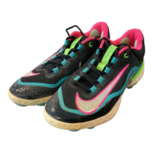Vist Large View of Product Image Which is Used Nike ALPHA HUARACHE ELITE 4 BB/SB Cleats Black Senior 10.5