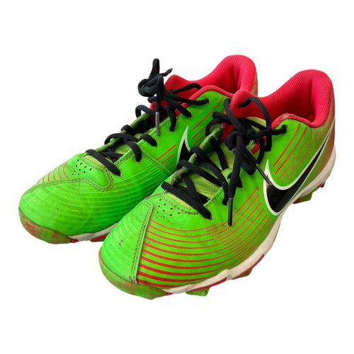 Vist Large View of Product Image Which is Used Nike BB CLEATS BB/SB Cleats Neon Green Senior 8