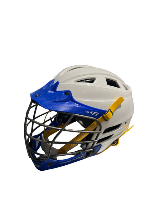 Vist Large View of Product Image Which is Used Cascade CPV-R Lacrosse Helmet White One Size